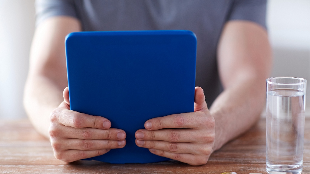 Nahaufnahme von Tablet