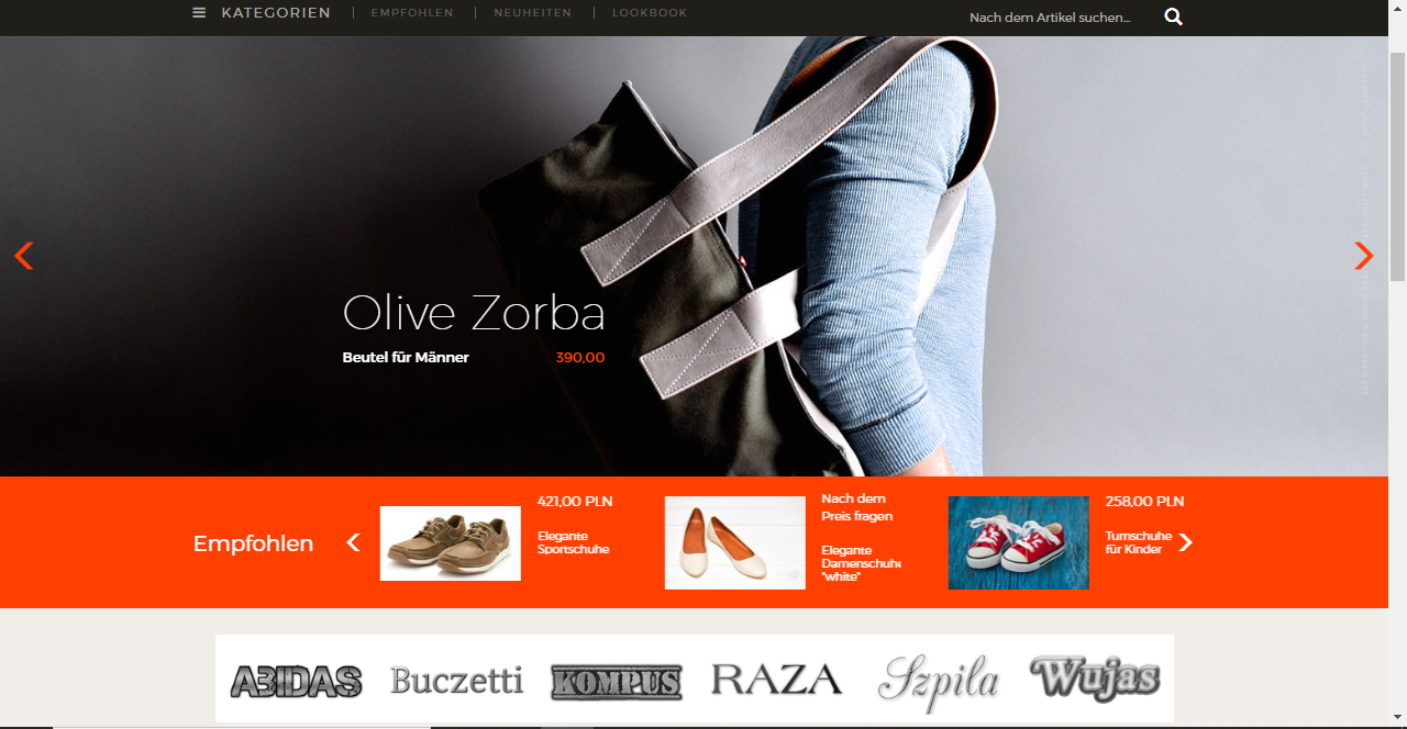 Homepage Comarch Webshop